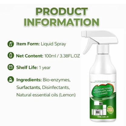 Multi-Purpose Enzyme Foam Cleaner - Effortlessly Removes Grease in Seconds
