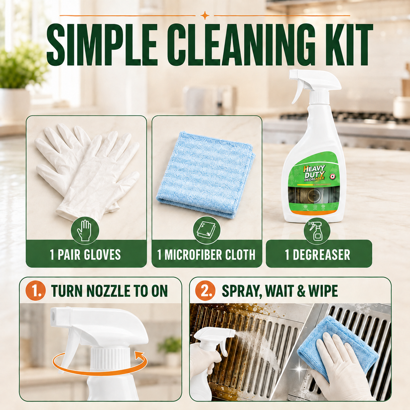 Heavy duty degreaser-Range Hood Cleaner Spray