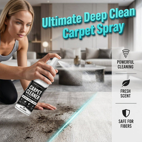 Deep clean carpet spray – lifts tough stains, neutralizes odors instantly!(Free sponge)