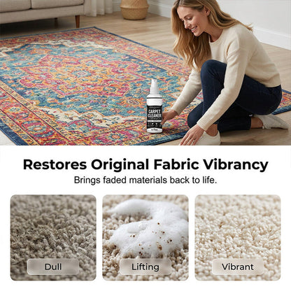 Deep clean carpet spray – lifts tough stains, neutralizes odors instantly!(Free sponge)