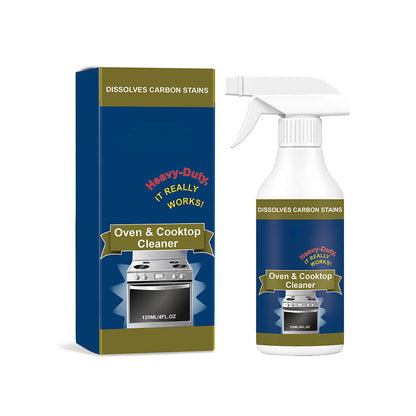 Heavy-Duty Oven& Cooktop Cleaner Spray -Powerful Grease & Burnt-On Stain Remover